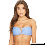 Red Carter Women's The Wave Ribbed Bandeau Bikini Top Periwinkle B07BPLG6VZ